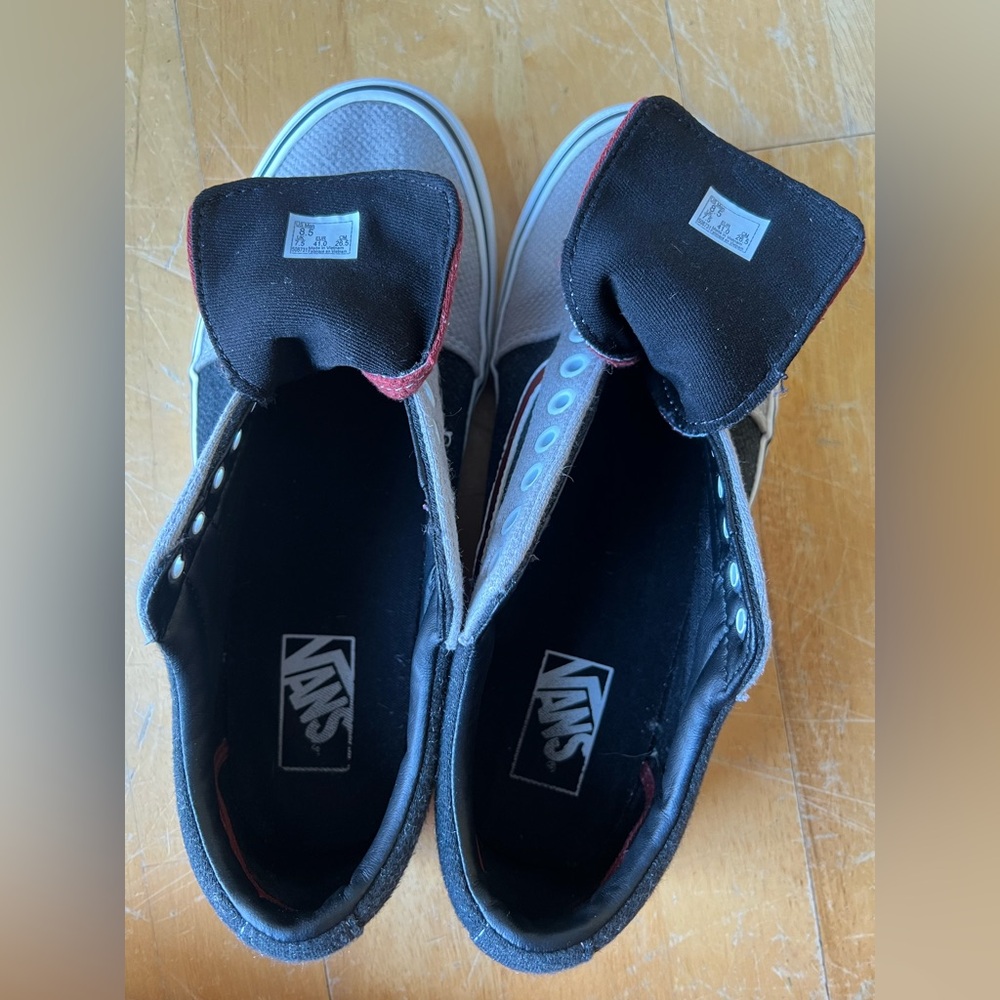 Vans Old School Ward Jersey Block Drizzle Sneakers with NEW Burgundy Laces - Picture 14 of 16